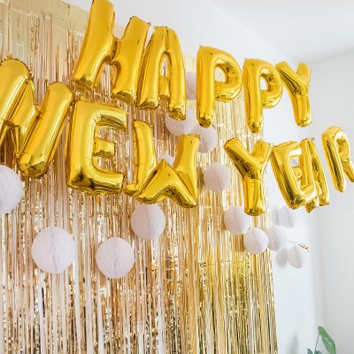 Folienballons „HAPPY NEW YEAR 2022“ 30 cm gold
